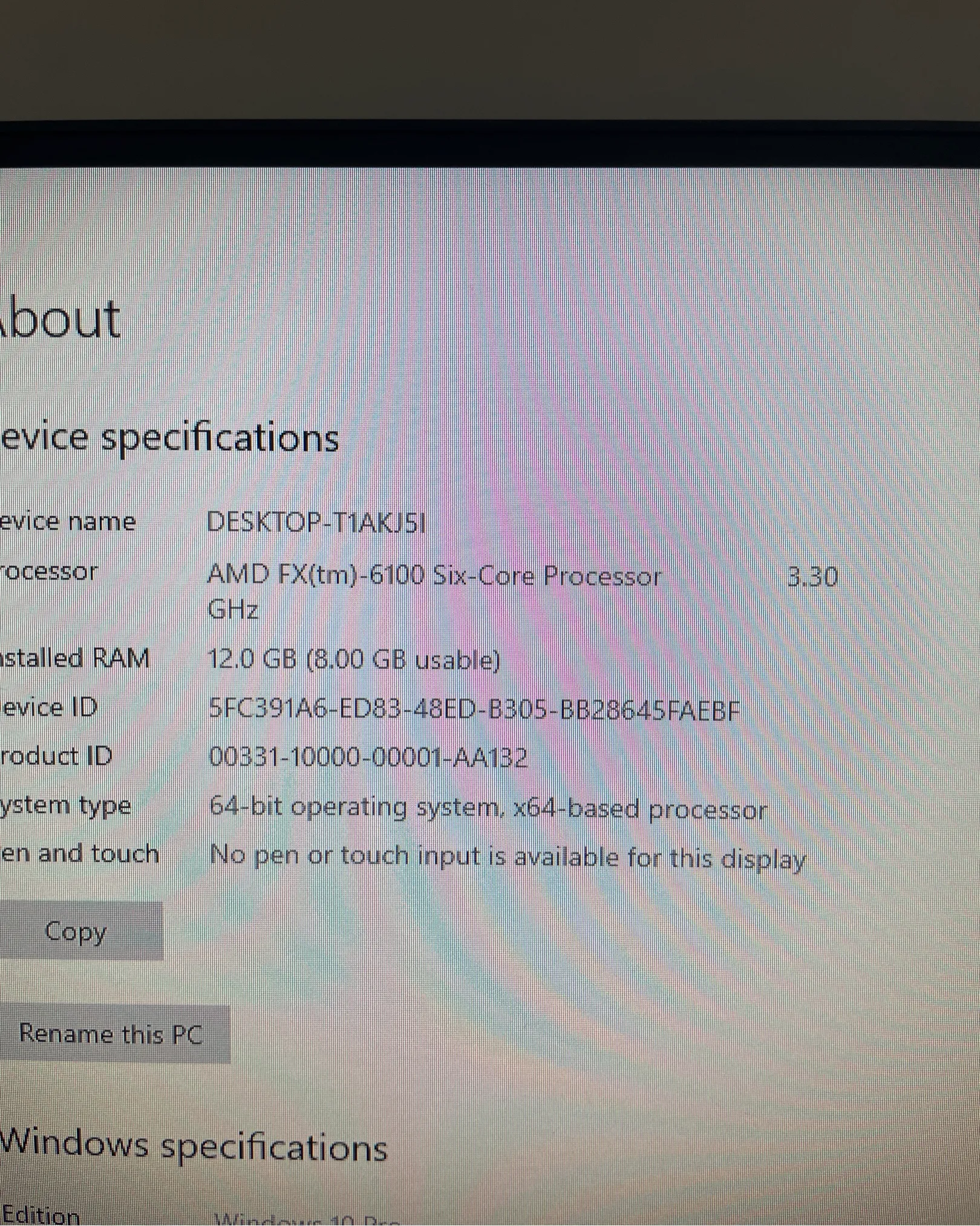 Pc setup · Tise