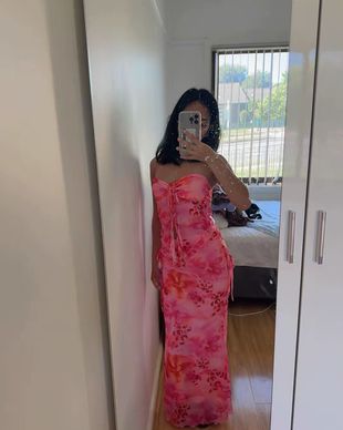 maxi dresses beachy Halter Maxi Dress With Ruffle