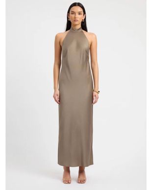 brown polka dot dress american eagle Jasmine Tie Mini Dress, in Chocolate Brown Polka Dot, Size: Medium | Show Me Your Mumu main image 0