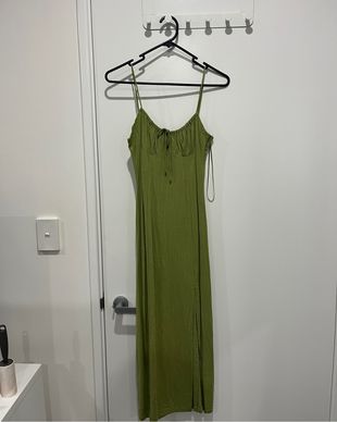 tuckernuck green plaid dress Metallic Green Plaid Mini Delaney Dress main image 0